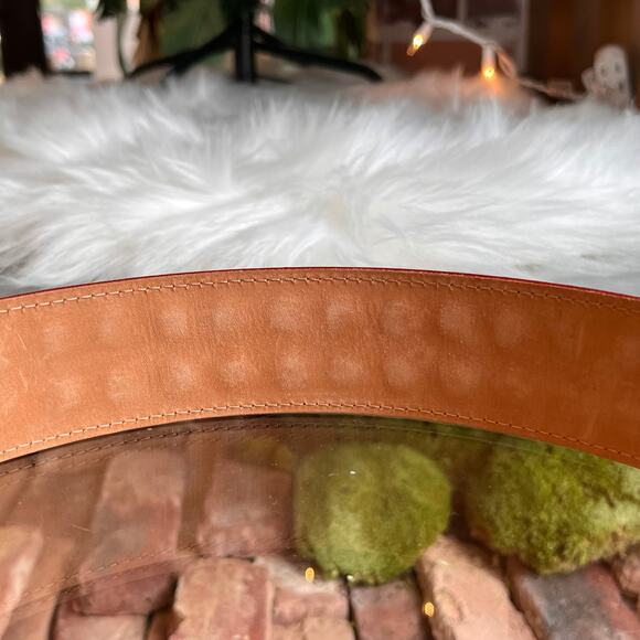 LOUIS VUITTON Belt Vachetta Studded Belt SZ80/32(4US) - Picture 5 of 7